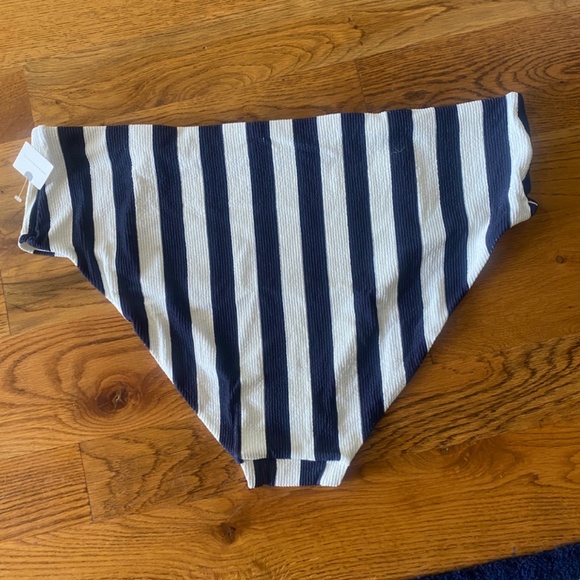 NWT Anthropologie Nautical Striped High Rise Bikini Bottom 3XL - Picture 7 of 11